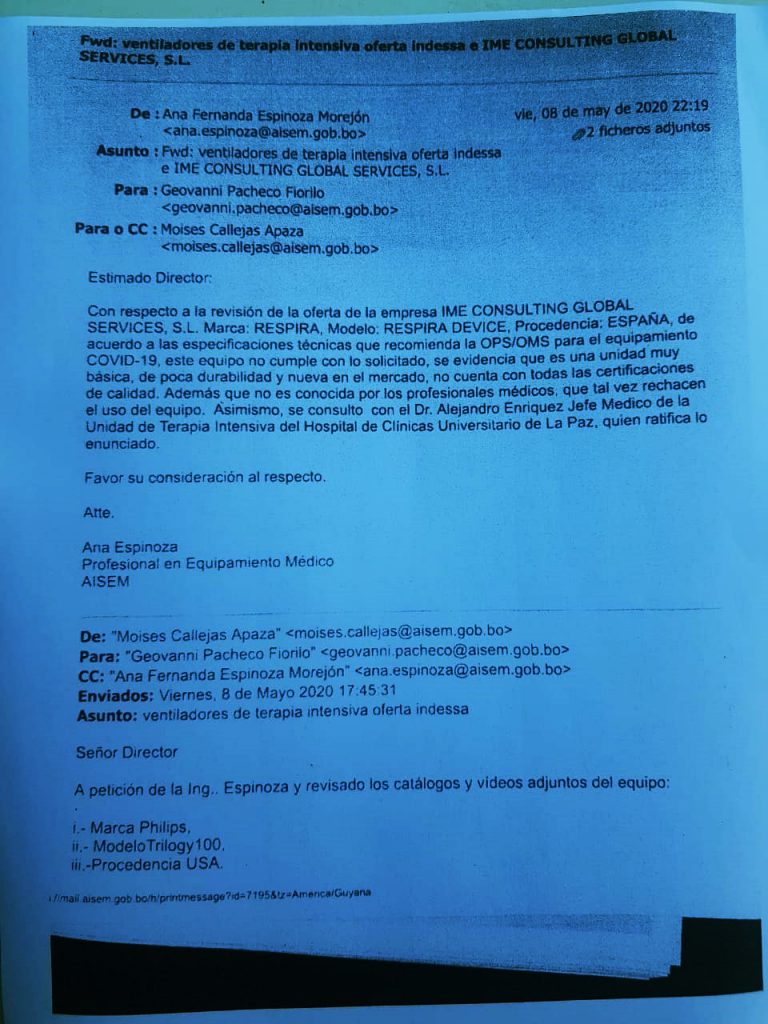 Tres días antes de la firma del contrato, un informe advirtió que ...