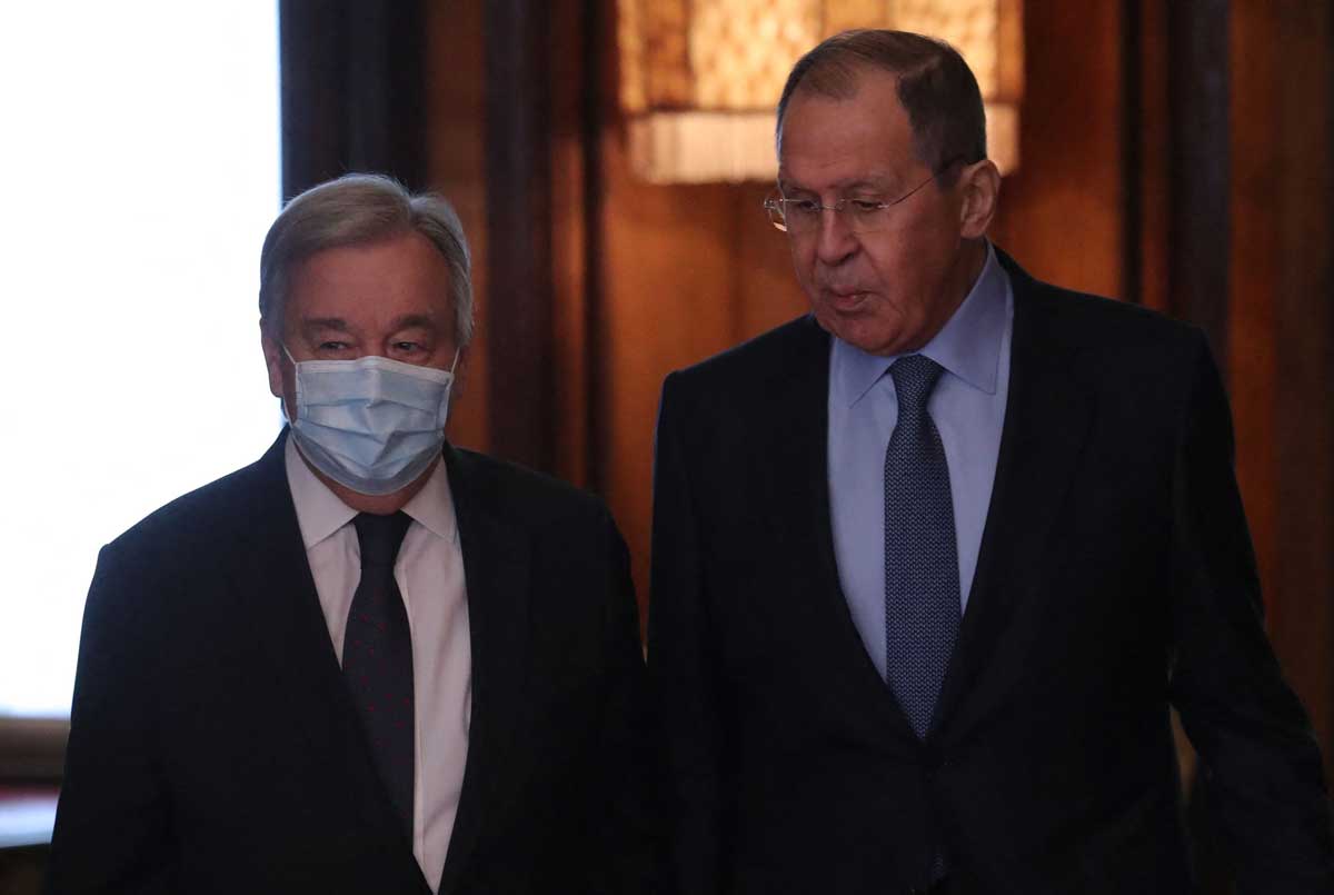 Jefe de la ONU pide en Moscú un cese el fuego en Ucrania 'lo antes posible'  - La Razón | Noticias de Bolivia y el Mundo