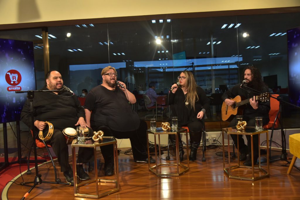 El cuarteto Mentes Ociosas, en el set de La Razón. Foto: Archivo La Razón.