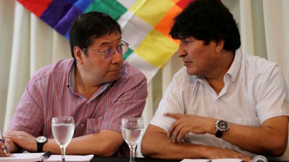 El presidente Luis Arce y el exmandatario Evo Morales, en una reunión pasada.