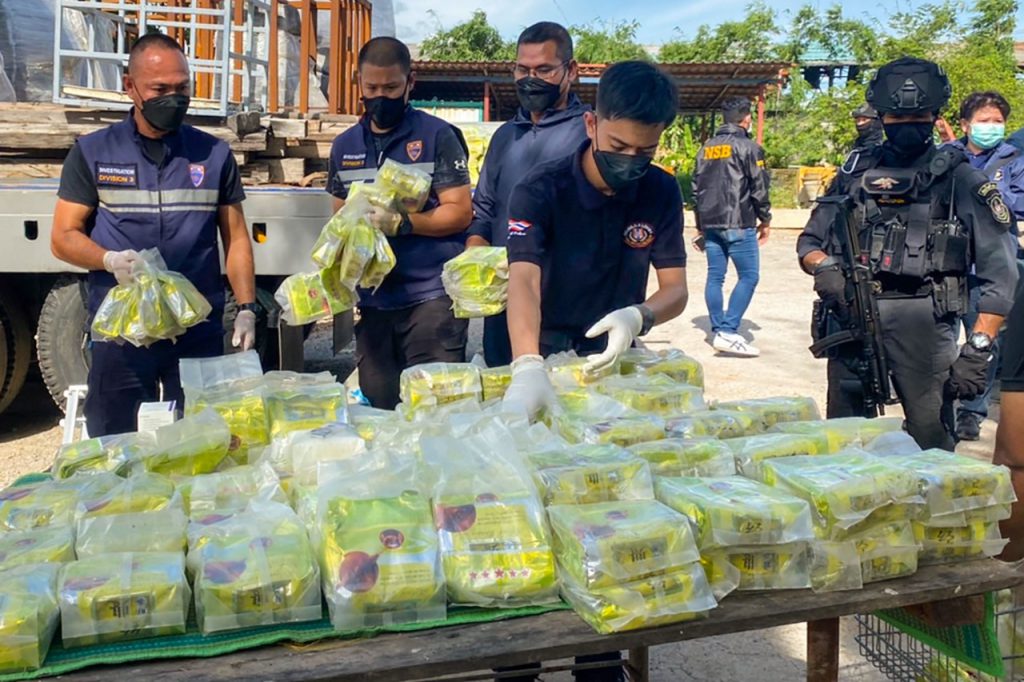 200 kilos de cristal de metanfetamina iban a ser trasladados a Taiwán. Foto: AFP.