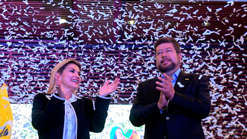 Samuel Doria Medina fue acompañante de fórmula de la candidatura frustrada de Jeanine Áñez. Foto: Jeanine Áñez