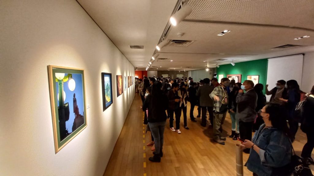 La exposición 'Munay Entrelazos', en el Espacio Simón I. Patiño. Foto: Estudiantes Artes Plásticas UMSA.