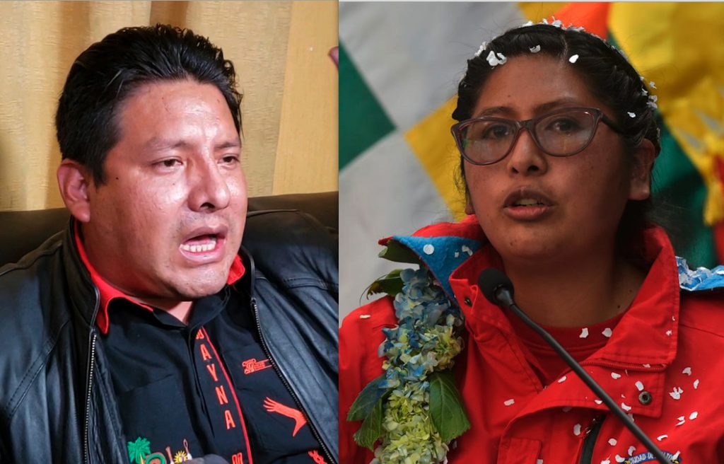 Santos Quispe y Eva Copa, de aliados políticos a enemigos.