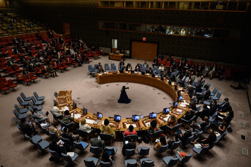 El nuevo ciclo de conversaciones que abre el lunes tendrá lugar en la sede de la ONU en Nueva York hasta el 26 de agosto. Sin embargo, personas cercanas a las negociaciones aseguran que no es seguro que el diálogo concluya en esta ronda. Foto: AFP