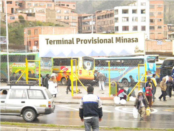 La terminal Minasa en un día sin bloqueos