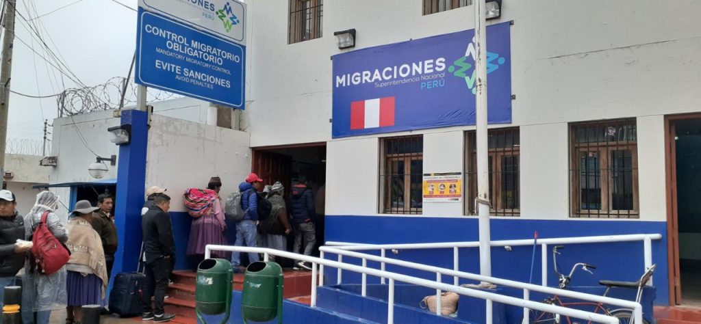Una estación de control migratorio en Desaguadero. Foto: Archivo LR