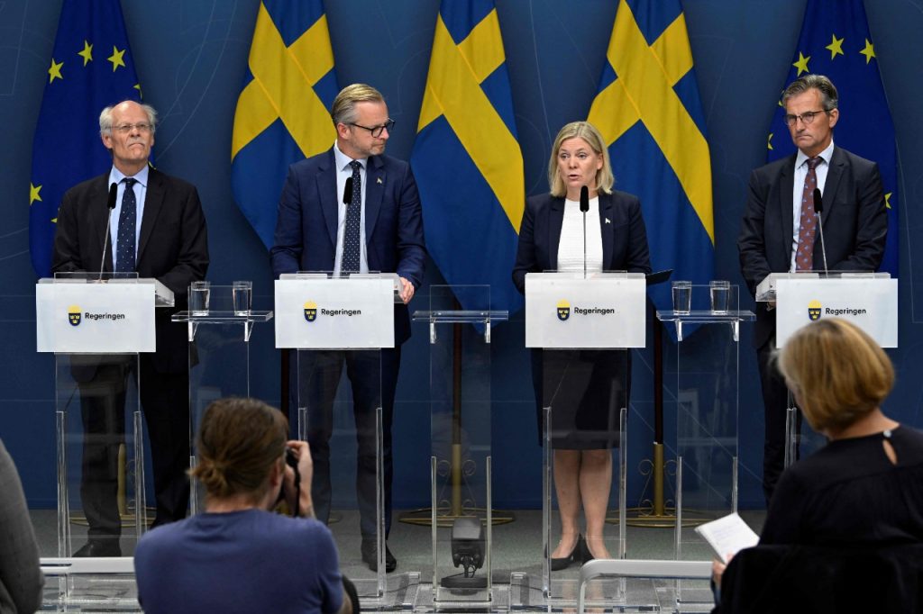 Suecia ofrecerá varios cientos de miles de millones de coronas suecas en garantías de liquidez a los actores nórdicos y bálticos para proteger la estabilidad financiera. Foto: AFP
