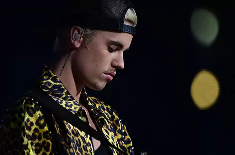 Justin Bieber en un concierto. Foto: AFP.