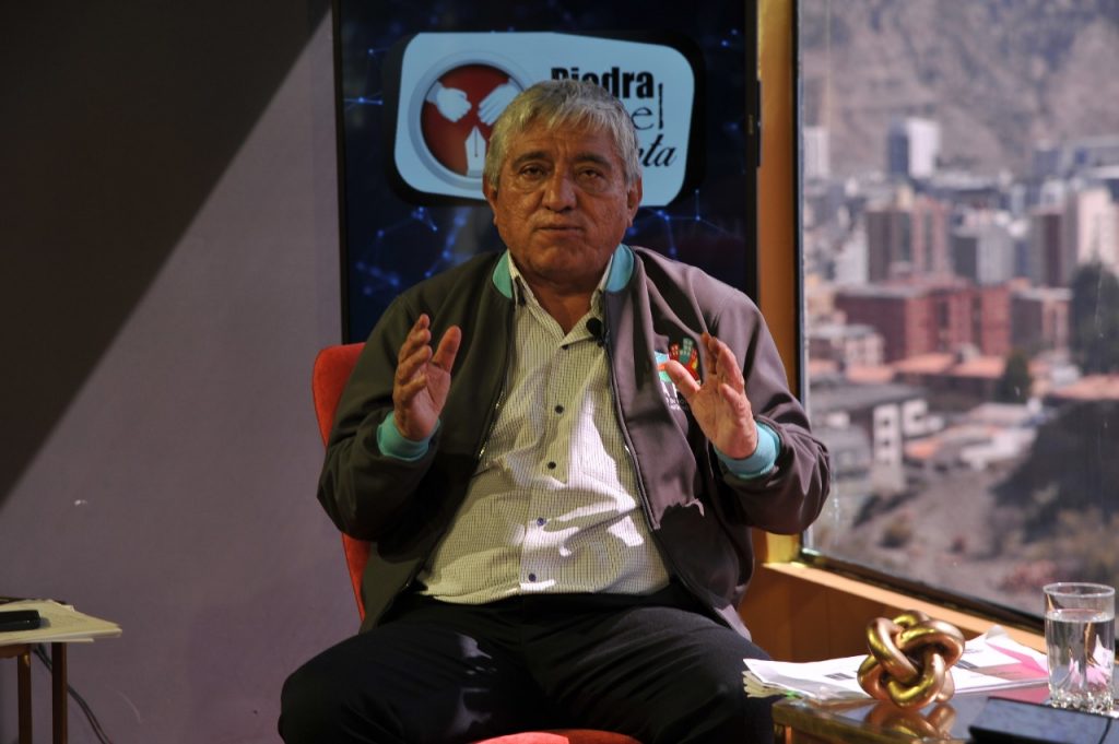El alcalde Iván Arias, en La Razón. Foto: Oswaldo Agiuirre