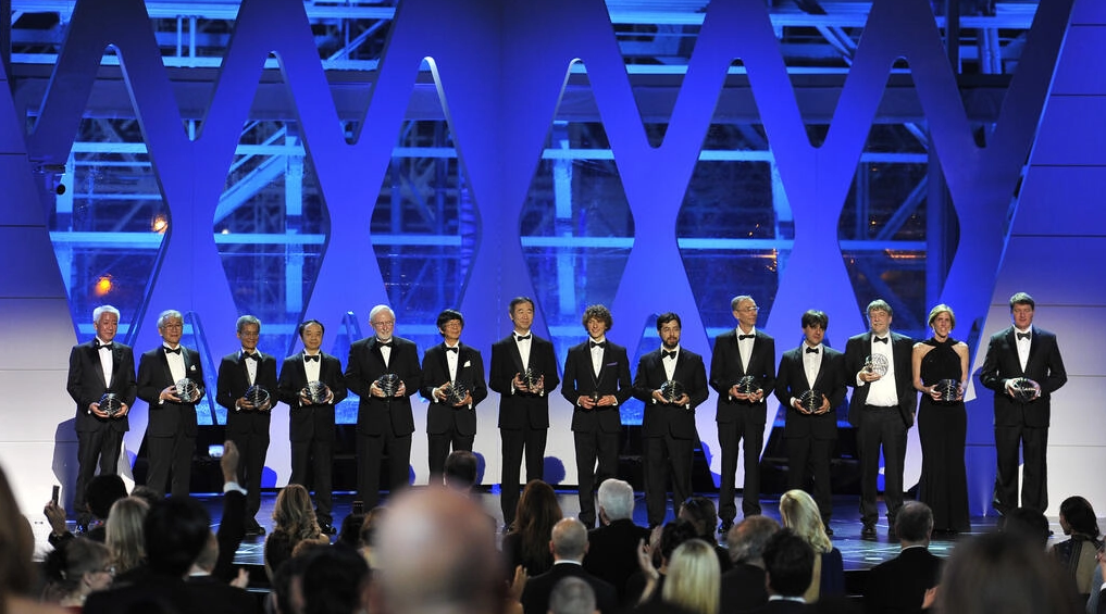 Imagen de una ceremonia anterior del Premio Breakthrough, en California, en 2015. Foto: AFP.