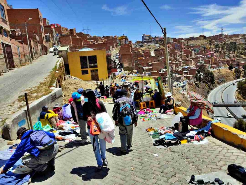 Un sector de la Feria 16 de Julio de El Alto. Foto: Isabel Moreno