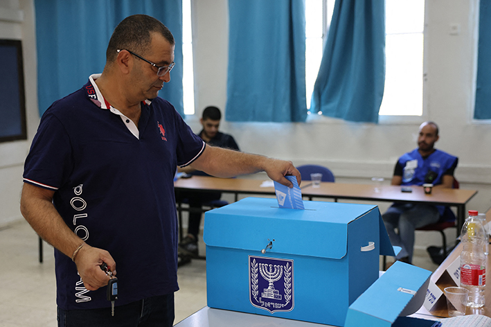 Los colegios electorales de Israel han registrado hasta las 16.00 un 47,5 por ciento de participación