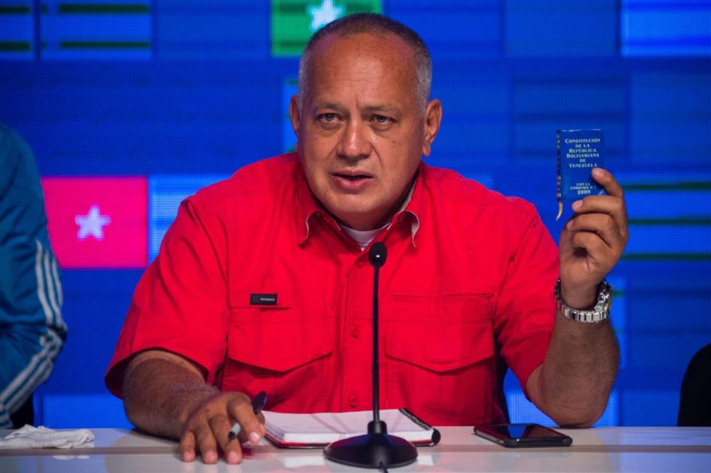 El vicepresidente del PSUV, Diosdado Cabello, ha asegurado que su partido apoya el proceso de diálogo "con quien sea y cuando sea".