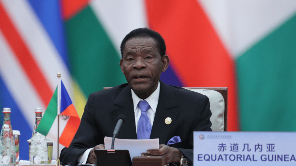 El presidente de Guinea Ecuatorial, Teodoro Obiang Nguema. Foto: AFP.