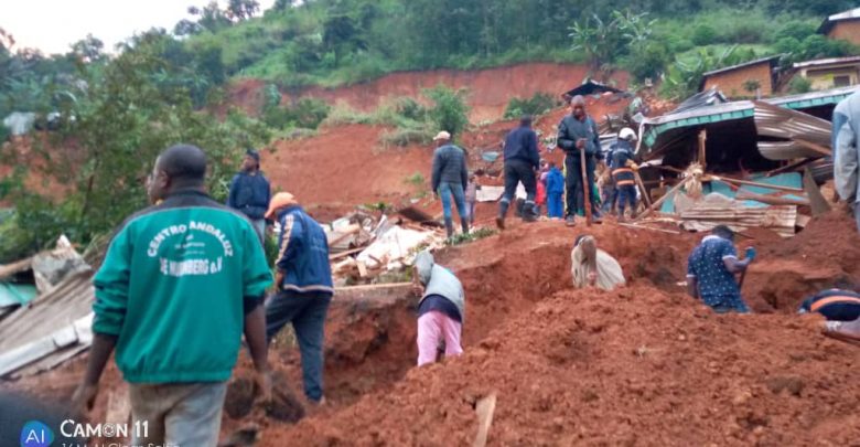 Imagen referencial del deslizamiento. Foto: Cortesía Journal du Cameroun