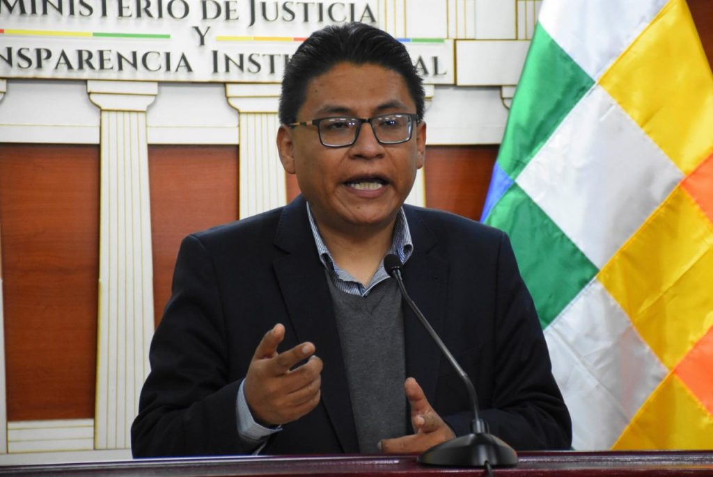 El ministro de Justicia, Iván Lima. Foto: APG.