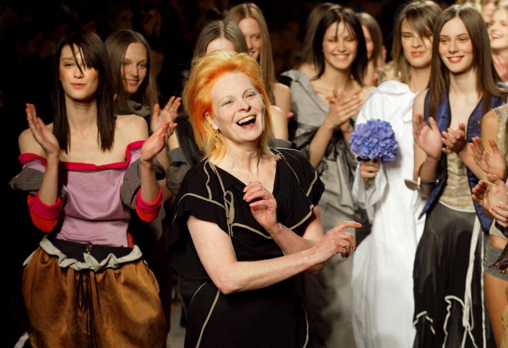 La estrella de la moda británica, Vivienne Westwood. Foto: AFP