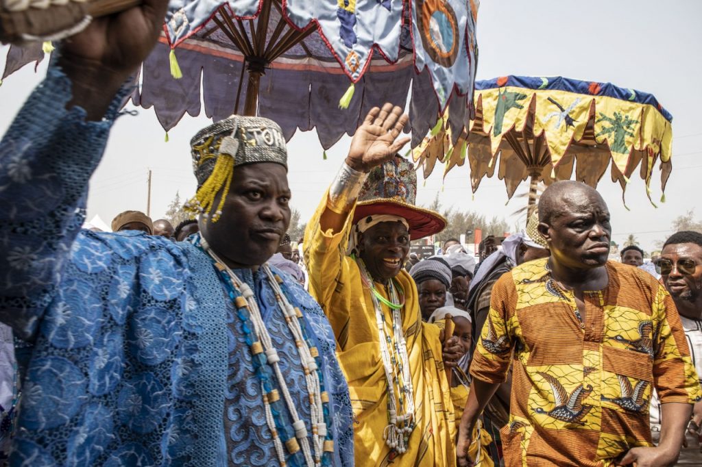 Afrodescendientes del mundo visitan Benín para participar en la fiesta de Vudú. Foto: AFP