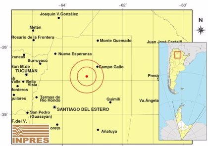Terremoto de 6,5 de magnitud sacude la provincia de Santiago del Estero.