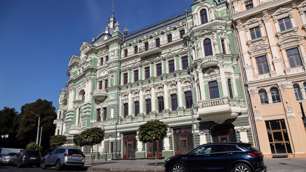 La histórica Casa Russov, el 12 de octubre de 2022 en la ciudad ucraniana de Odesa. Foto: AFP.