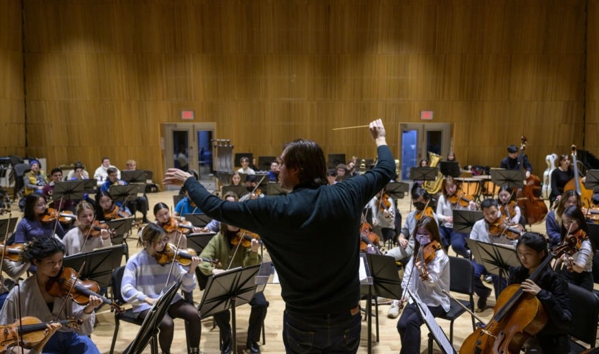 La Sinfónica de Nueva York que compite por un Grammy en la gala del 5 de febrero. Foto: AFP