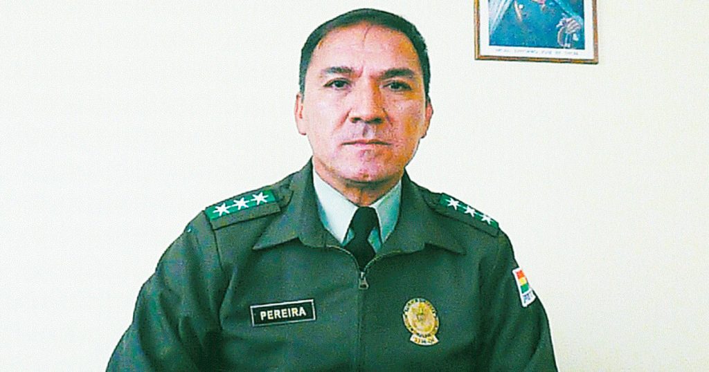 DIPROVE. Coronel Limberth Pereira, director nacional de esa unidad.