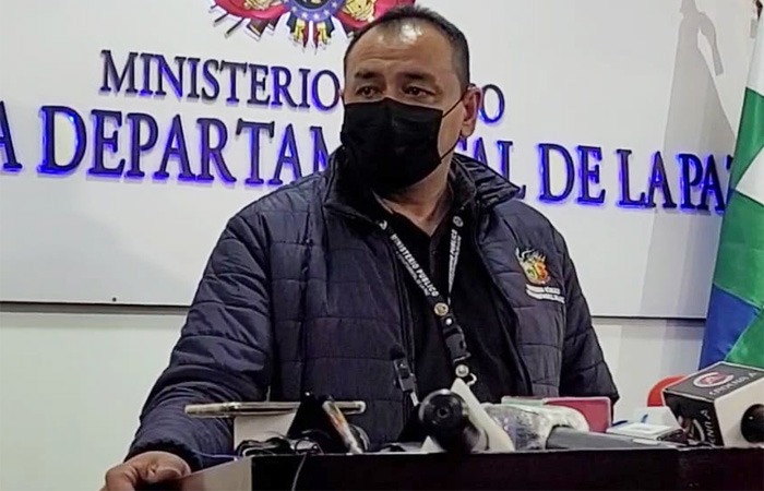 El fiscal del caso habla sobre las investigaciones de la fuga del reo. Foto: Fiscalía de La Paz.