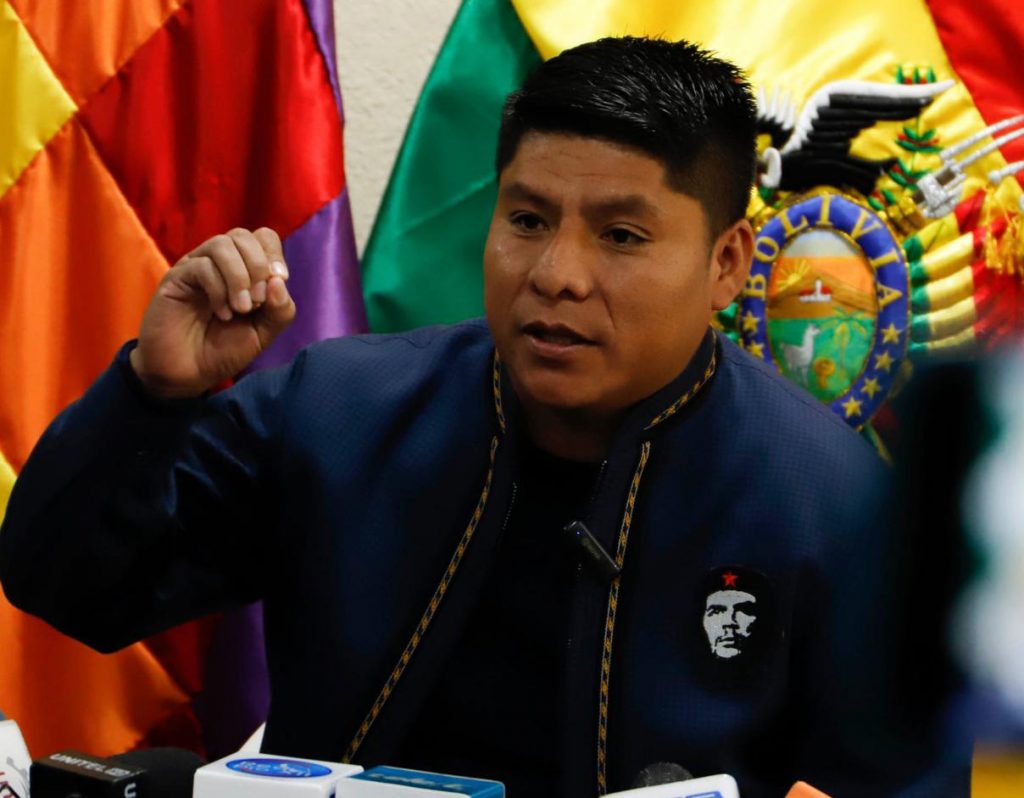 Tras cita con exjefes militares, senador Loza niega que Morales quiera derrocar al Gobierno. Foto: APG.