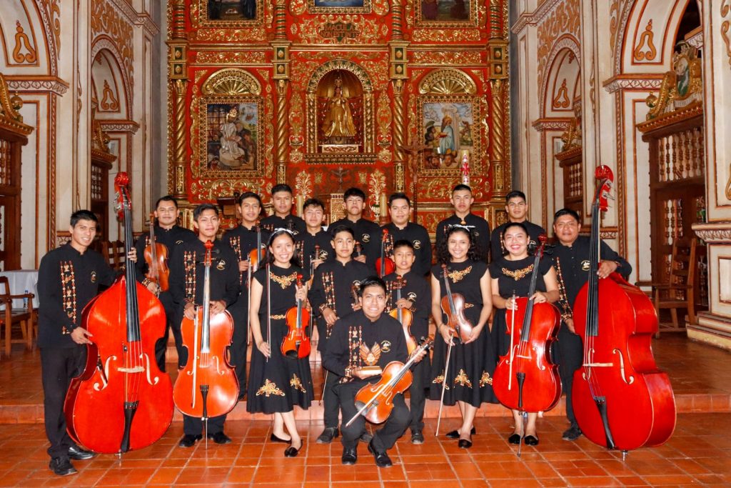 La orquesta Misional de Santa Ana de Velasco. Foto: CEPAD.
