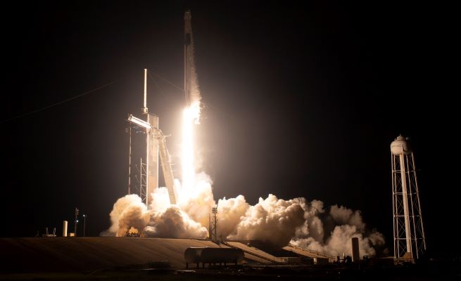 Despegue del cohete de SpaceX rumbo a la Estación Espacial Internacional (ISS). Foto: NASA