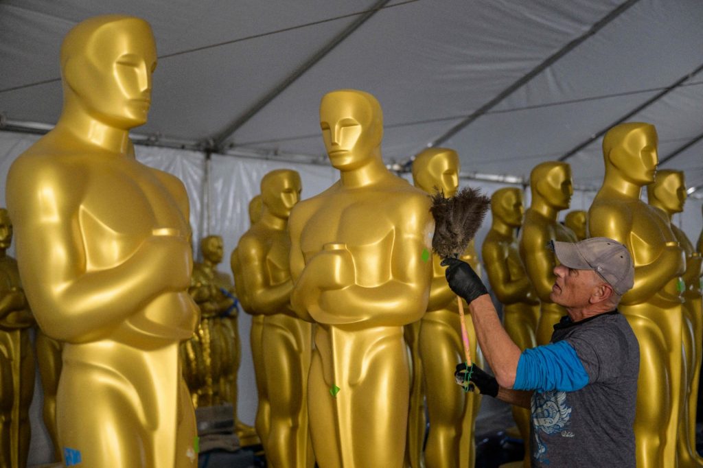 Preparativos rumbo a la gala de entrega 95 de premios Óscar. Foto: AFP