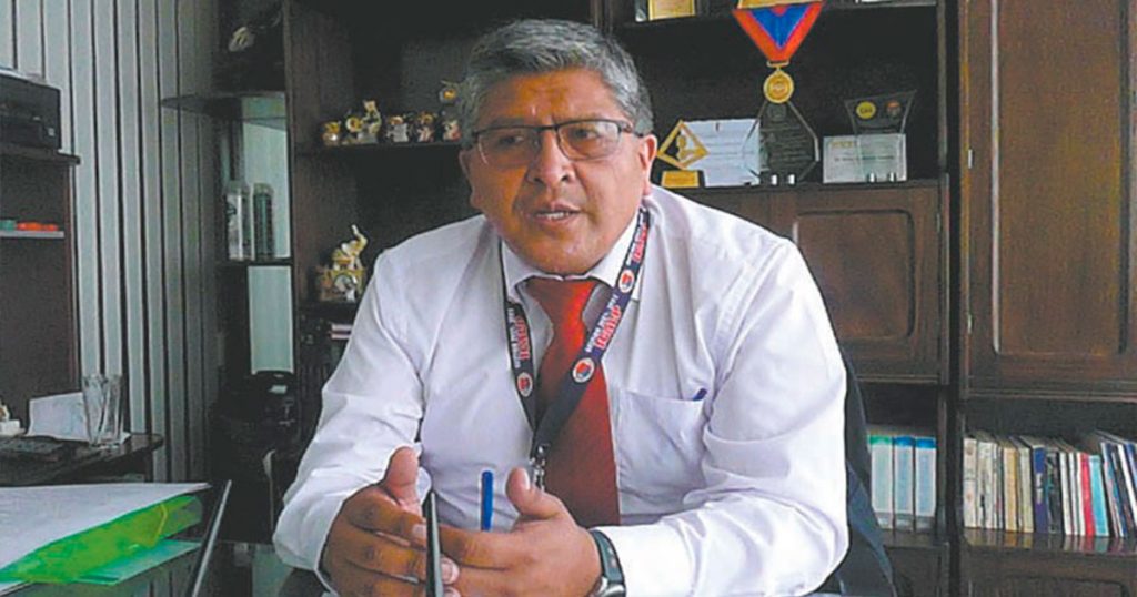 Edson Foronda, del colegio de abogados de La Paz.