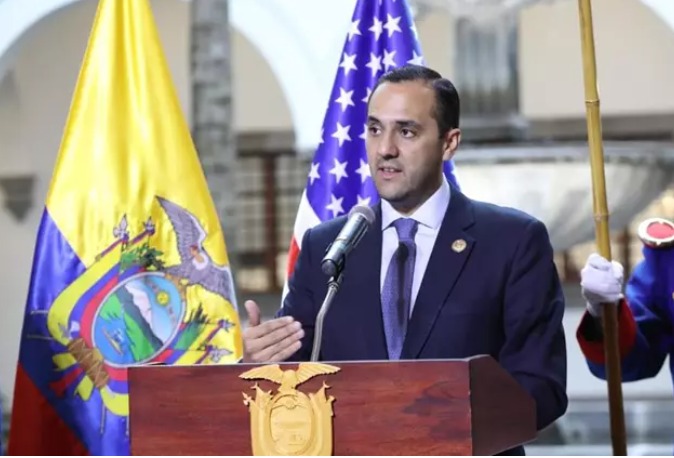 El ministro de Relaciones Exteriores de Ecuador, Juan Carlos Holguín. Foto: Ministerio de Relaciones Exteriores de Ecuador