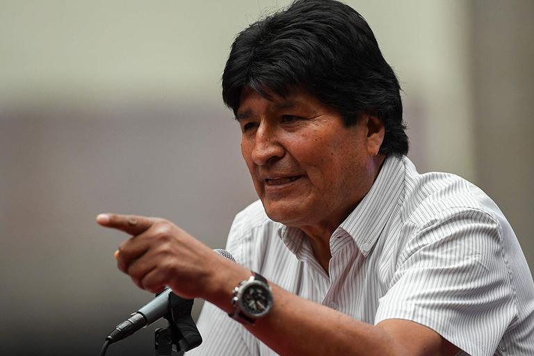 Evo Morales, expresidente y jefe nacional del MAS.