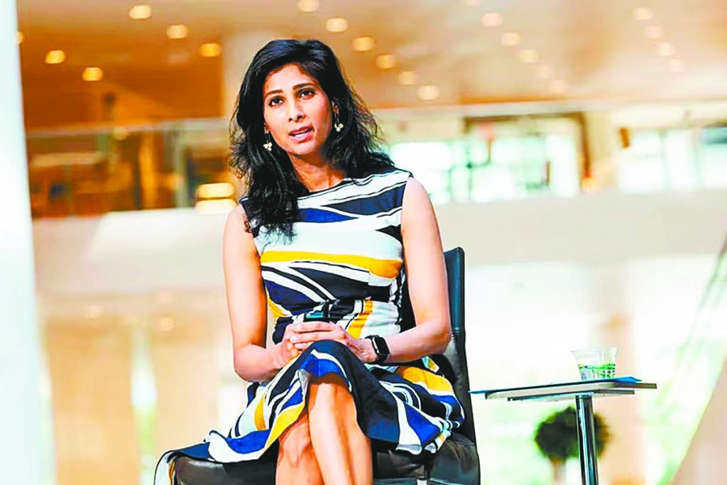 Gita Gopinath, primera subdirectora gerente del FMI..