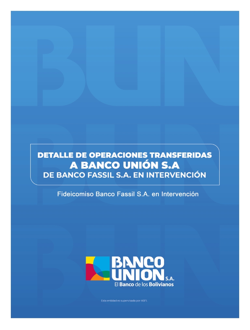 BANCO UNIÓN FIDEICOMISO BANCO FASSIL