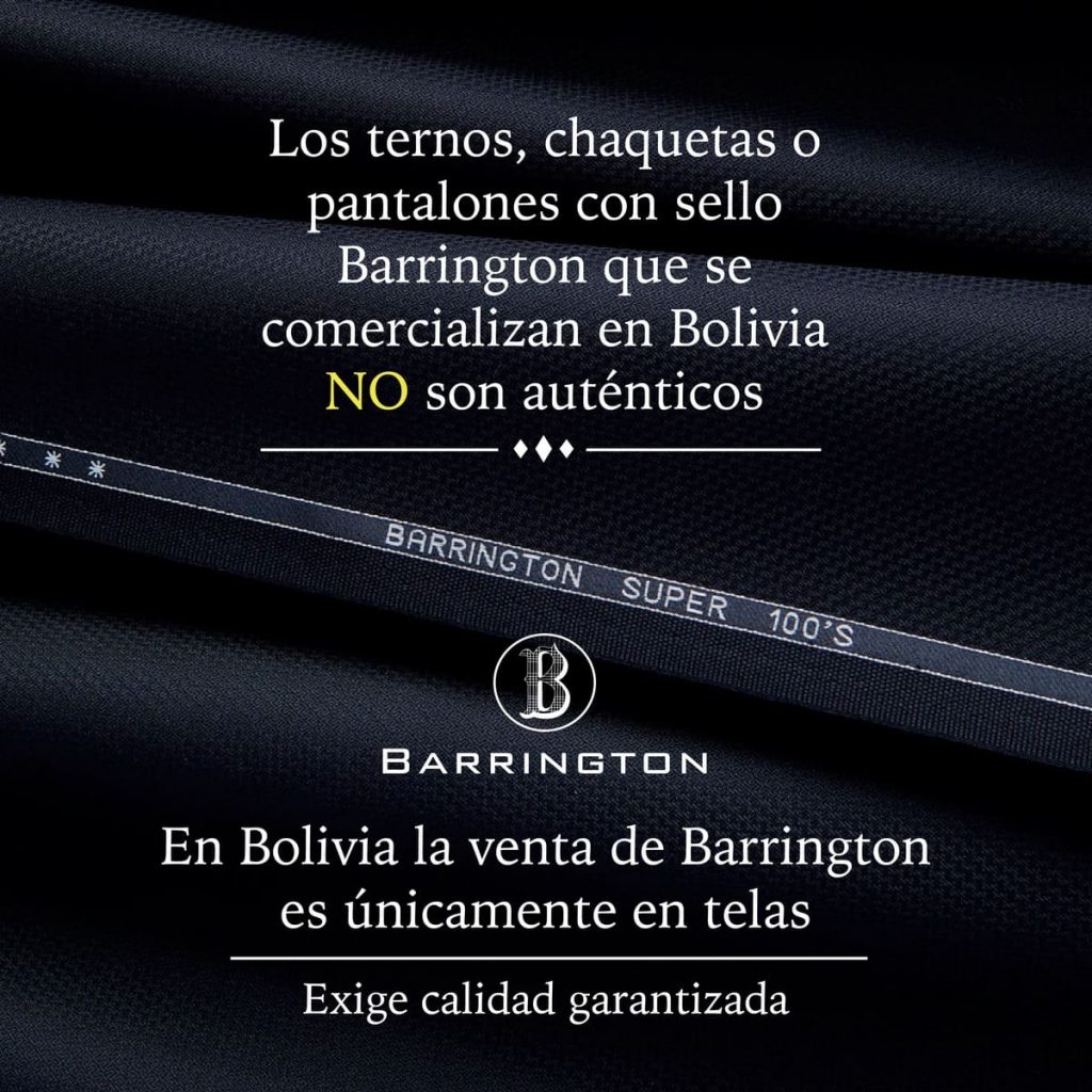Las telas Barrington mundialmente reconocidas por su prestigio y calidad