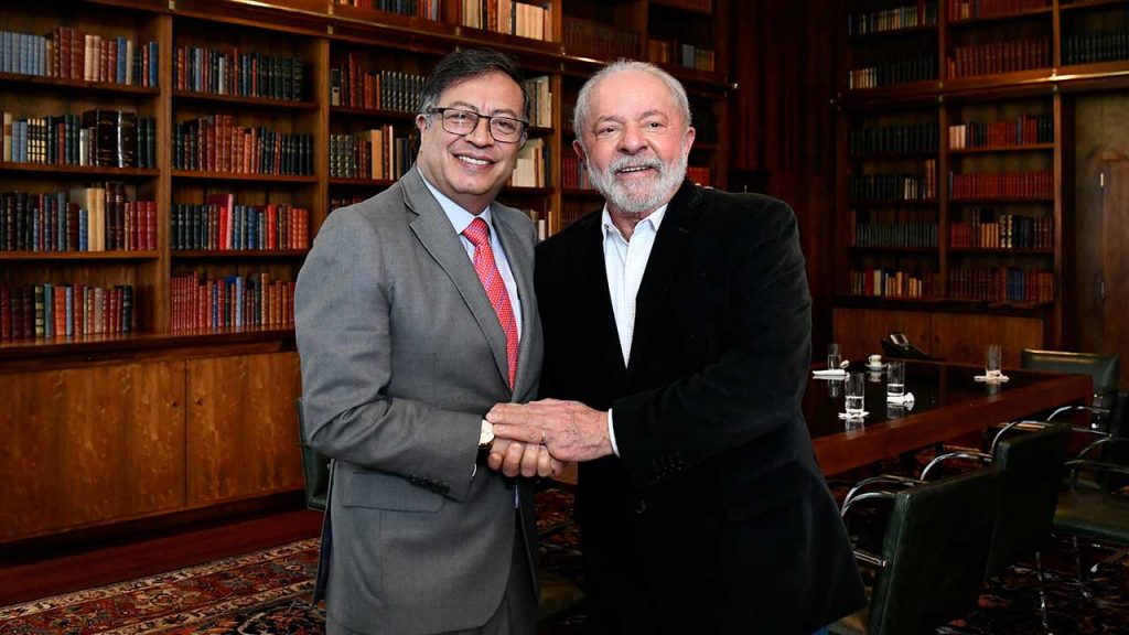 Lula da Silva y Gustavo Petro. Foto presidencia de Colombia