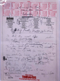 manuscritos Freddie Mercury