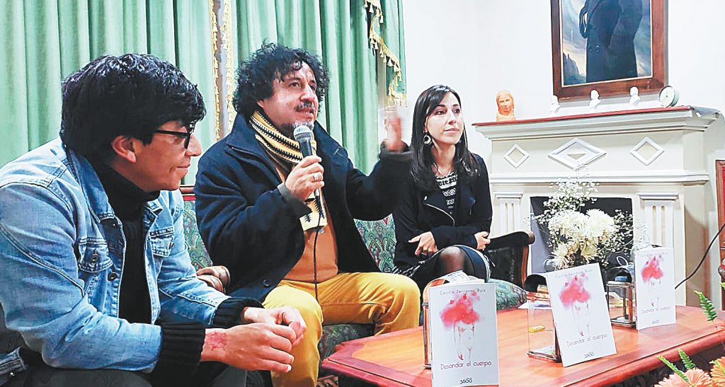 ‘Desandar el cuerpo’ fue presentado por Editorial 3600 en la Casa del Poeta de La Paz.