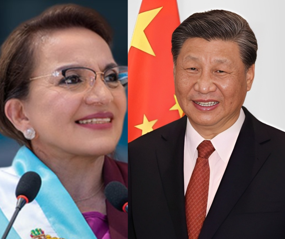 Xiomara Castro y Xi Jinping.
