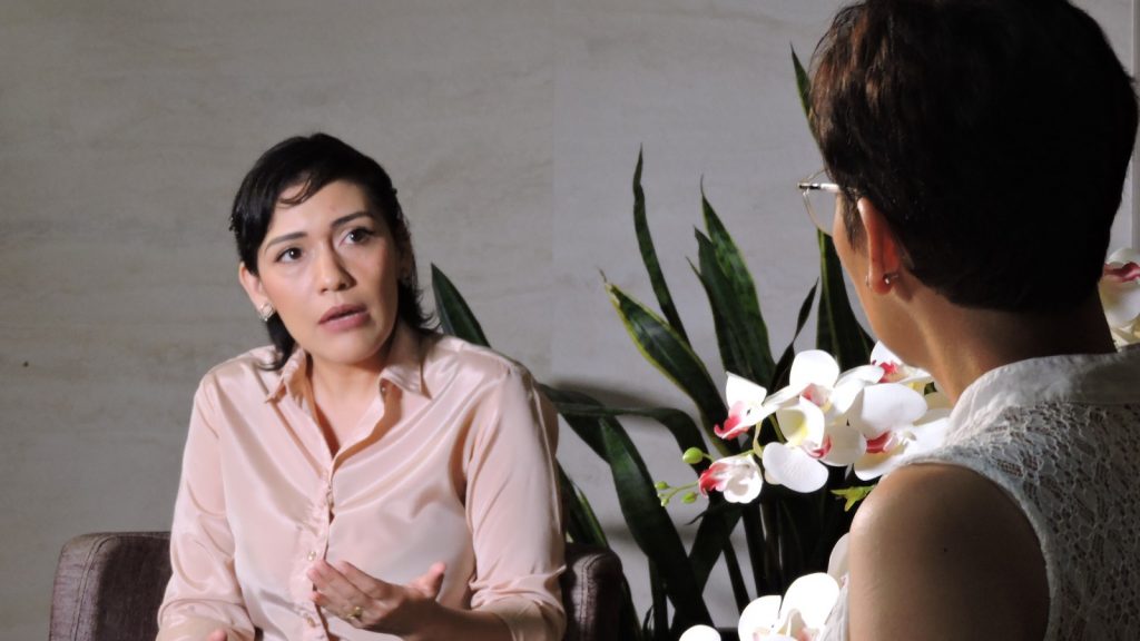 Adriana Salvatierra, en entrevista pasada con La Razón.