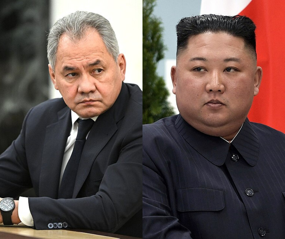 Serguéi Shoigú y Kim Jong Un