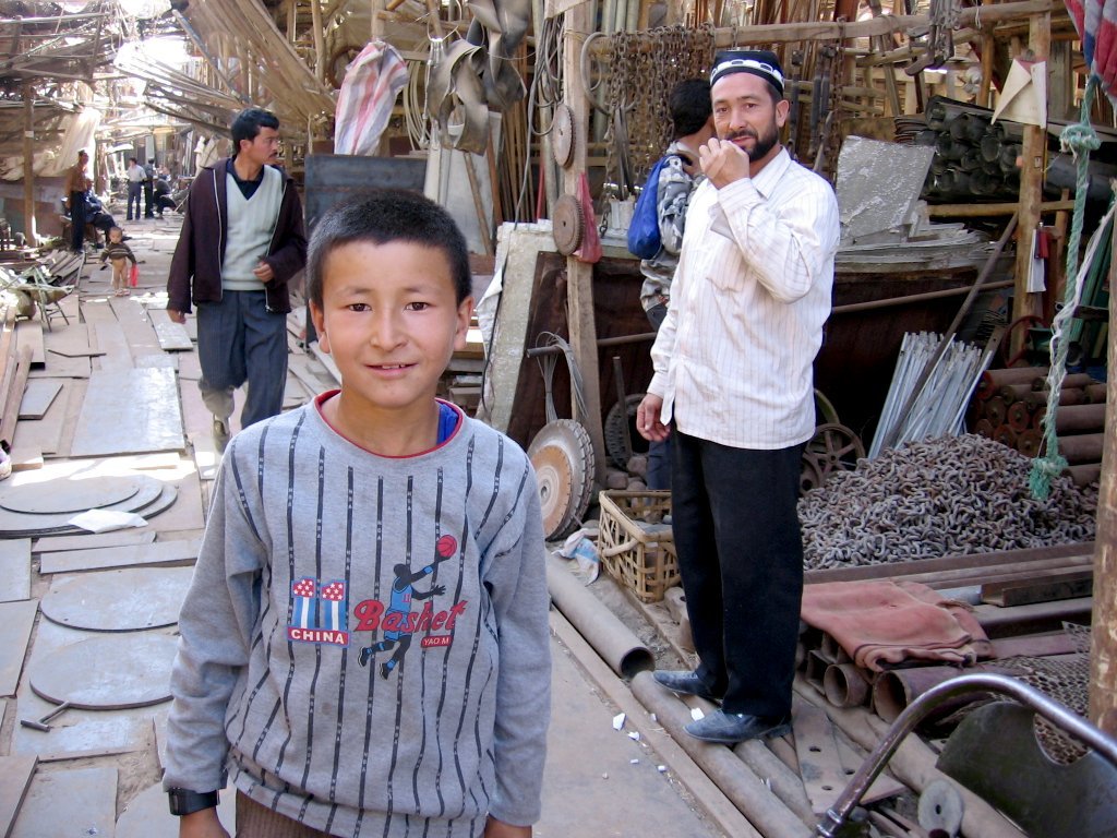 Pueblo uigur. Foto del año 2005