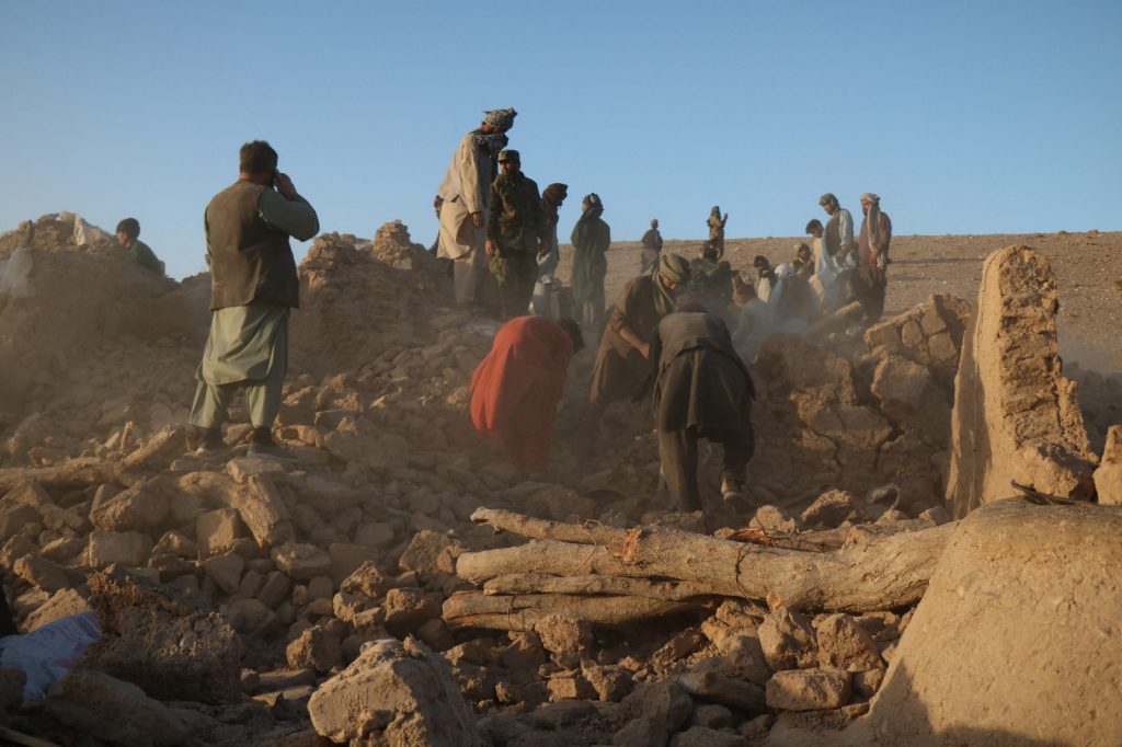 Sismo en Afganistán. (Foto AFP)