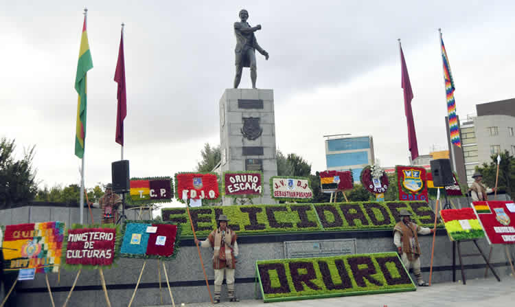 Los festejos por la efeméride de Oruro se trasladan al 5 y 6 de febrero por coincidir con la entrada del Carnaval de Oruro.