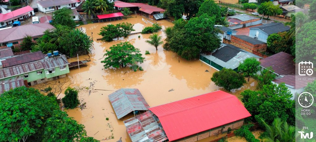 Pando es la región más afectada por las inundaciones por las lluvias. En esa región, dos colegios suspendieron clases.