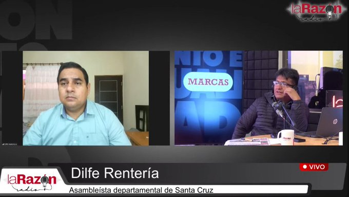 El asambleísta departamental Dilfe Rentería en entrevista con La Razón Radio.