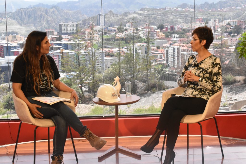 La concejala del MAS, Roxana Pérez del Castillo, en entrevista con la directora de La Razón, Claudia Benavente.